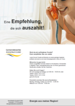 Kunden werben Kunden - Formular für Empfehlungen der Gemeindewerke Ammerbuch GmbH